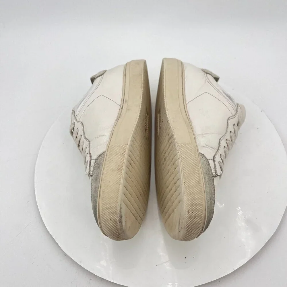 Axel Arigato Clean 90 Women Sz 7.5 White Leather Grey Suede Low Top Casual Shoes